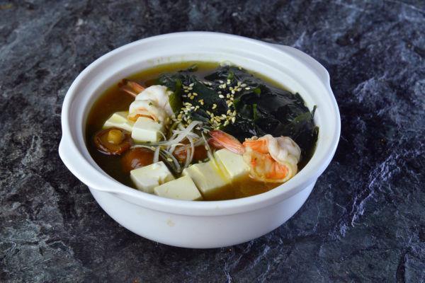 Суп мисо с креветками
